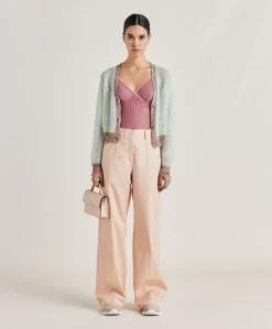 Best Cardigan Dream En Mohair Doux - Turquoise Femmes Tricots