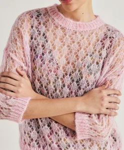Best Pull Campanula En Mohair Doux - Rose Bebe Femmes Tricots